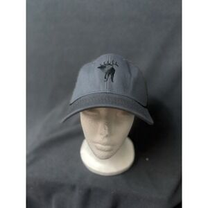 Ouray Sideline 50004 Trucker Hat Gray Embroidered Moose Adjustable Cap Wildlife